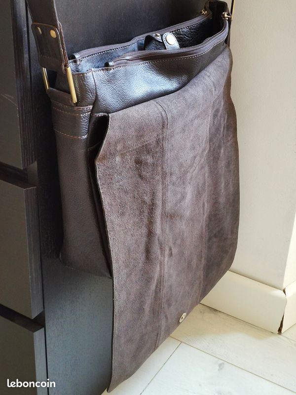 Besace Ashwood en Cuir véritable / Sacoche PC (image 5)