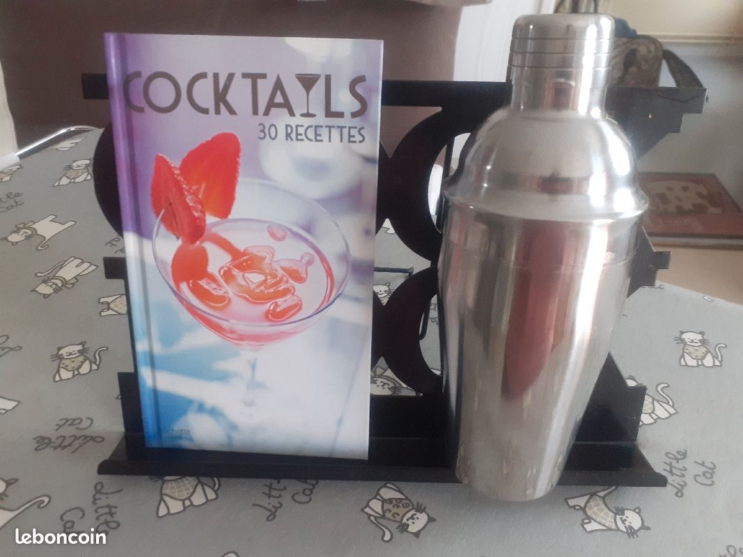 Shaker +livre de recettes de cocktail (image 1)