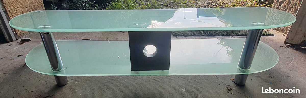 Meuble TV Moderne en Verre (image 1)