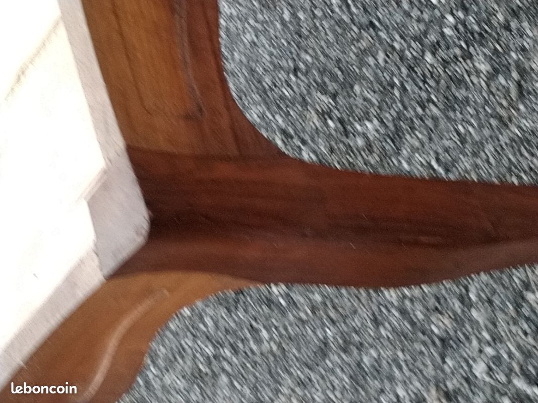 Table de toilette en merisier pieds,galbes sans marbre (image 6)