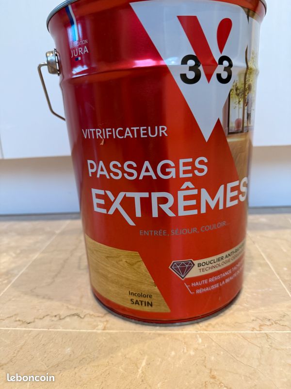 Vitrificateur pour parquet V33 Passages Extrêmes satin incolore (image 1)
