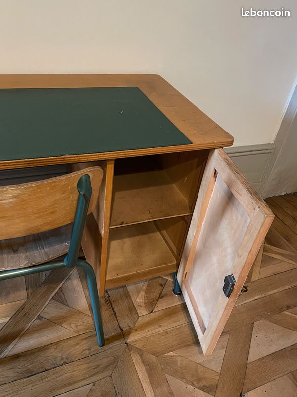 Bureau enfant style scandinave - ensemble bureau et chaise - tiroir