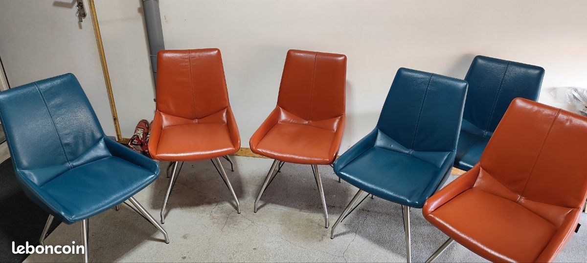 Chaises cuir design (image 1)