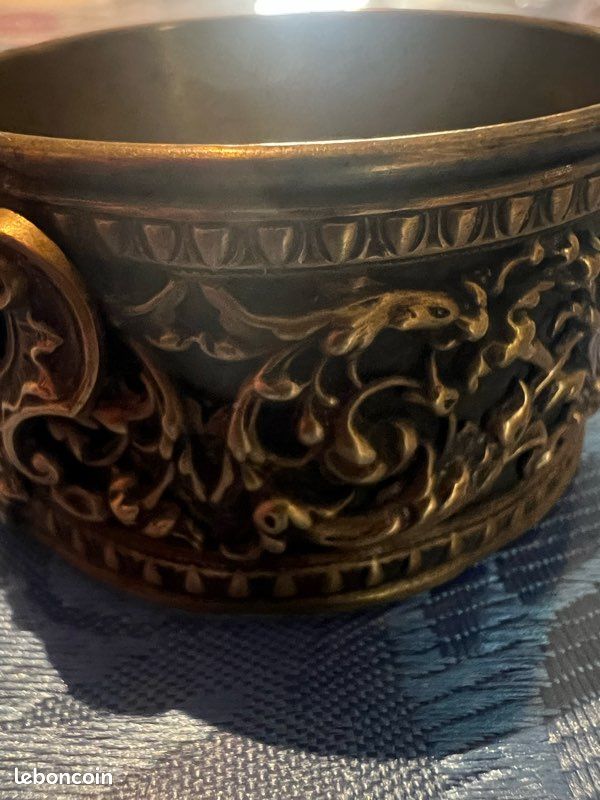 Rond De Serviette En émail Champlevé En Argent Impérial Russ
