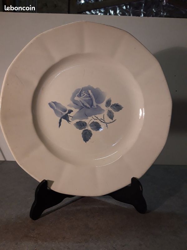 Plat rond - Digoin Sarreguemines (image 1)