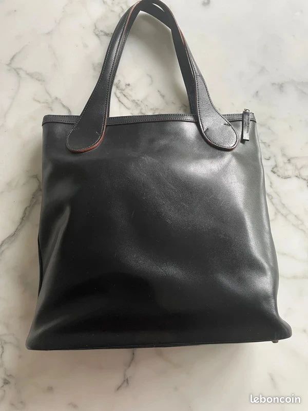 Sac à bandoulière "Un après-midi de chien" noir (image 2)