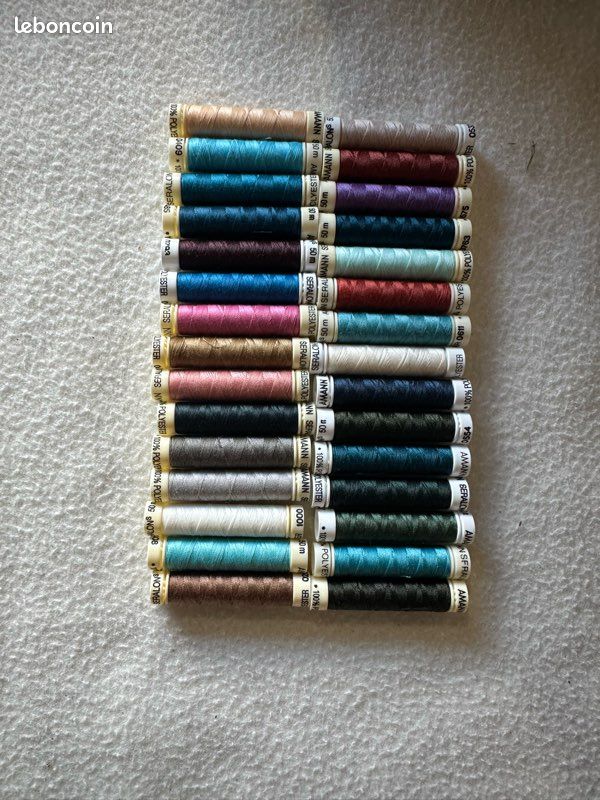 Lot de 100 boîtes (x10 bobines ) fils polyester (image 11)