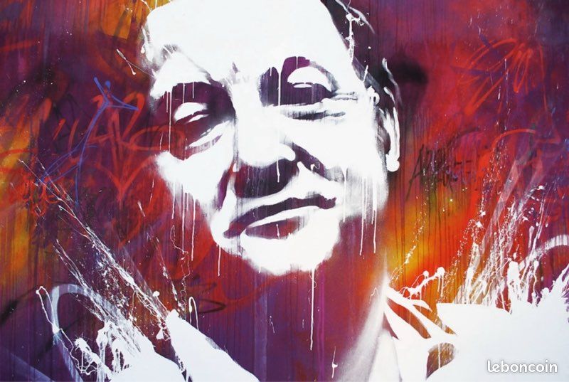 Portrait toile Dan23, Hopare, C215, Ripo (image 1)