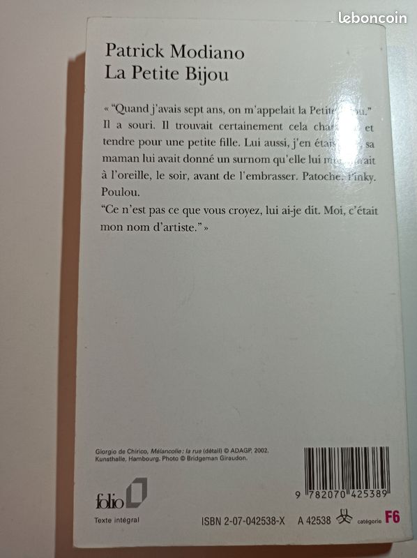La Petite Bijou de Patrick Modiano (image 3)