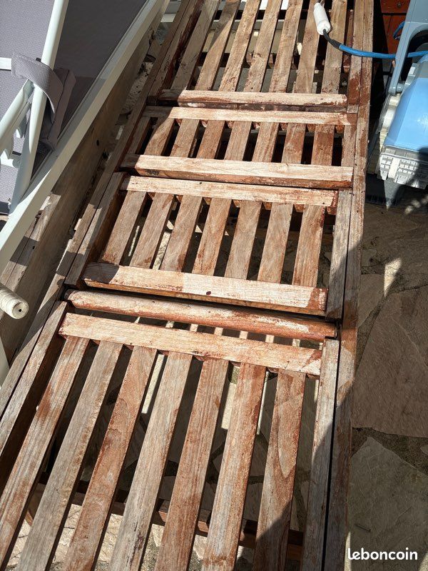 Transat jardin en bois x 2 (image 1)