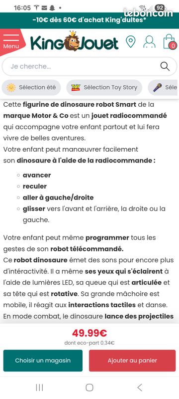 Dinosaure robot (image 4)