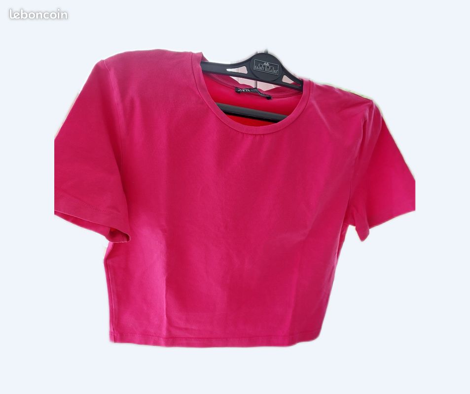 Zara Pink Tank Top Haut Rose Zara Haut Fille Rose Zara Vêtements