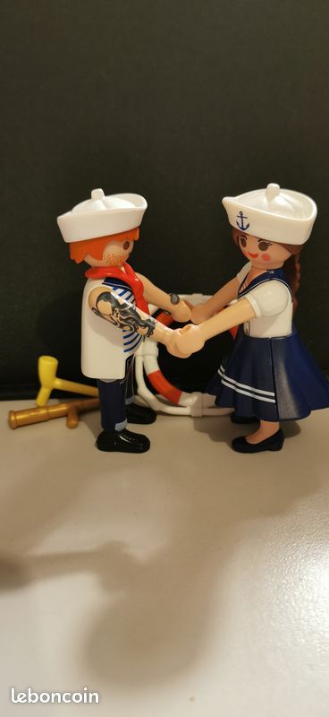 Couple de marins - Playmobil Figures RARES (image 1)