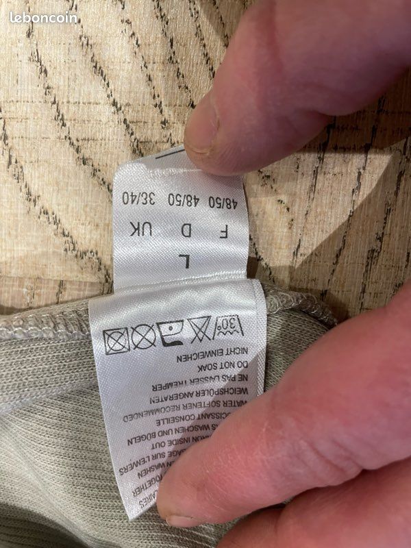 Pull col rond AIGLE taille L beige/camel (image 5)
