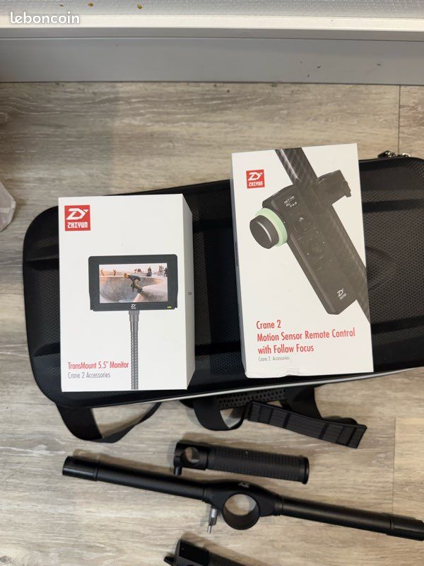 Zhiyun Crane double poignée, moteur Follow Focus, moniteur 5,5