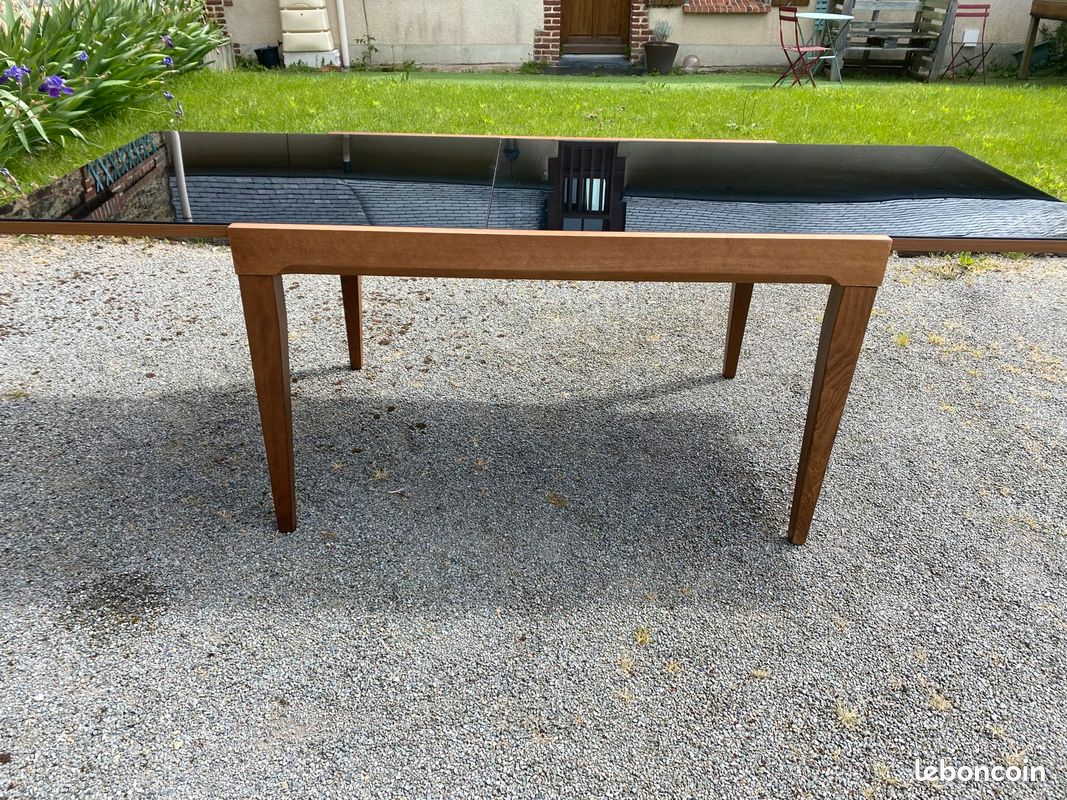 Table bois et verre (image 1)