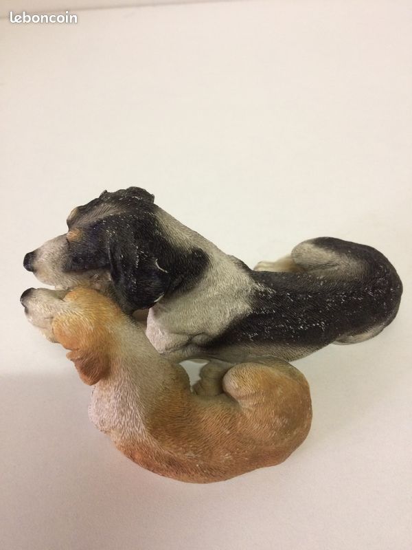 Dogue allemand et son bébé en résine hauteur 8 cm (image 3)