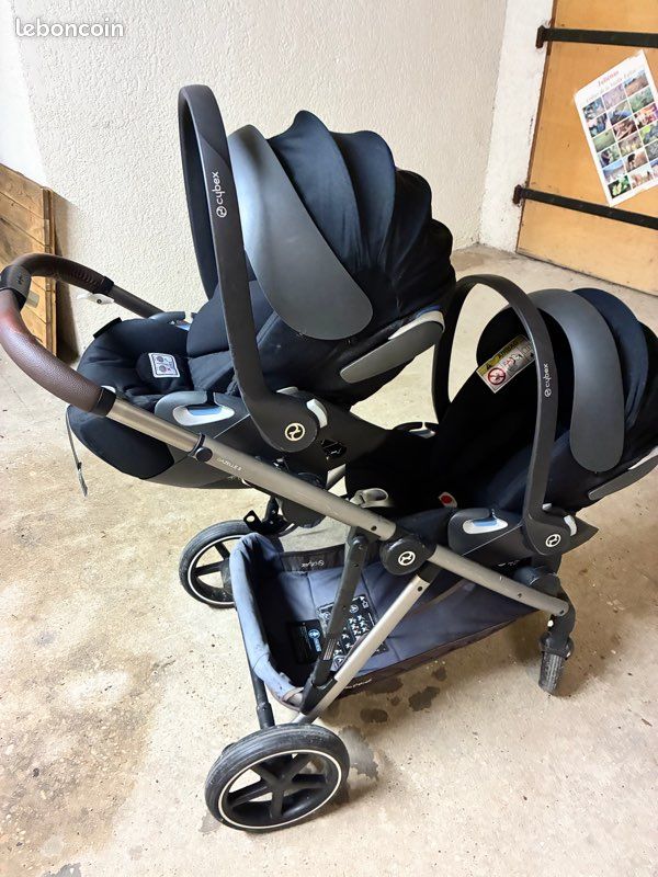 Pack complet Jumeaux CYBEX Gazelle S + Sièges Auto (image 1)