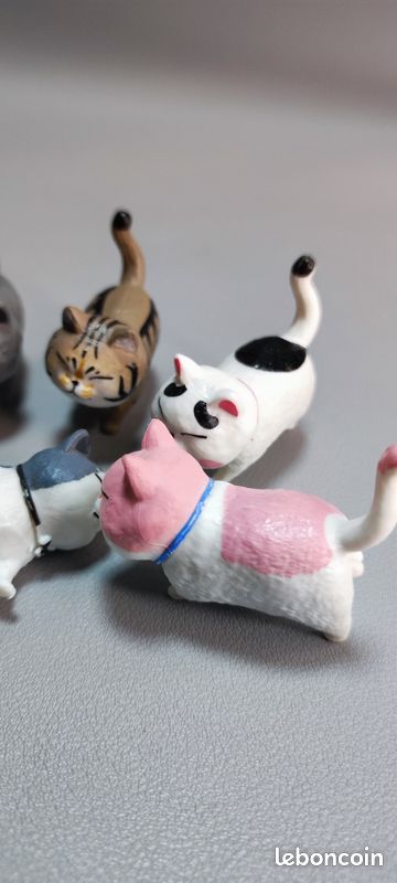 5 figurines chats kawaii | Cadeau déco mignon et coloré (image 10)