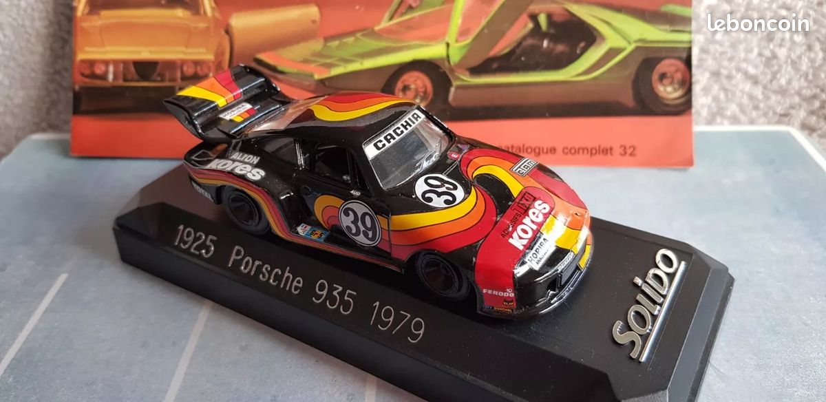 Miniature Porsche 935 (1979) Le Mans - Solido 1:43 Occasion - Modèle Métal Noir