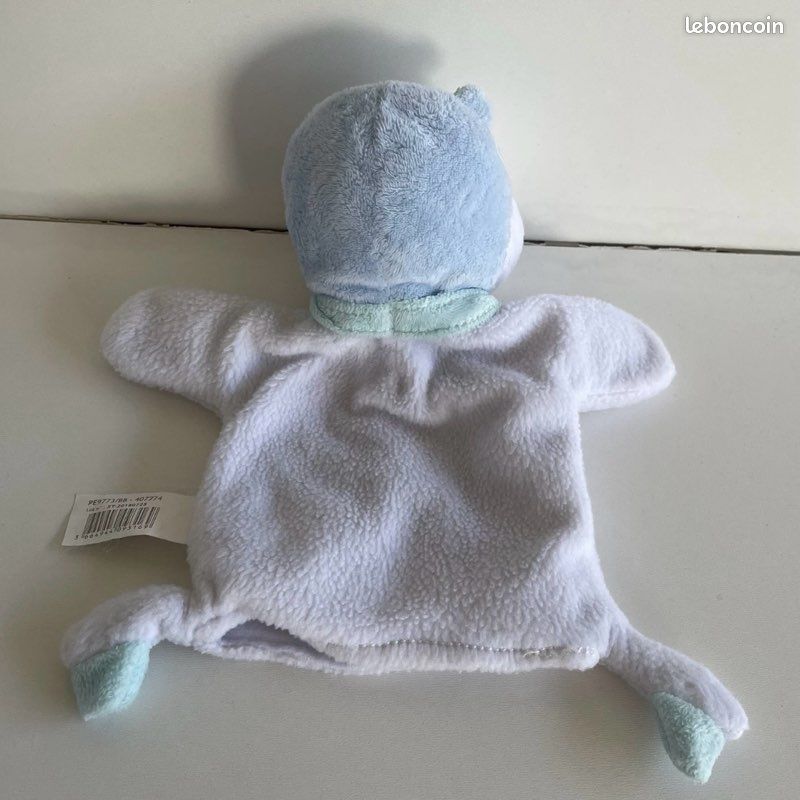 Marionnette à Main Hippopotame En Peluche – Douce, Interactive, Pour Le Jeu Parent-enfant (26 X 12 X 8 Cm, Gris Foncé)