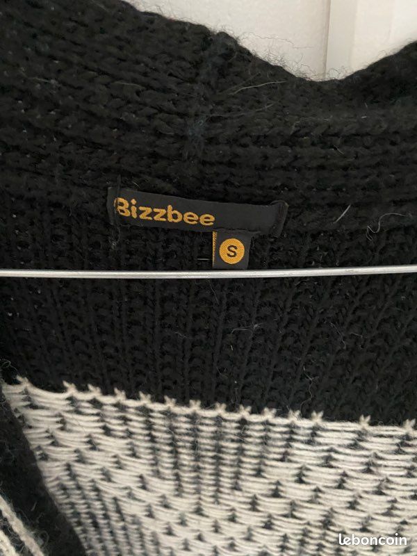 Gilet noir et blanc bizzbee (image 3)