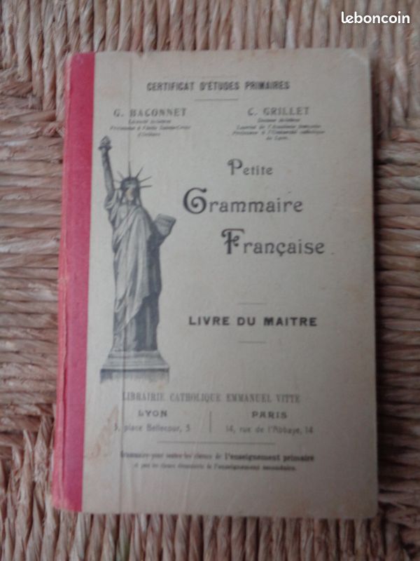 Petite grammaire française livre du maître baconnet et grillet (image 1)