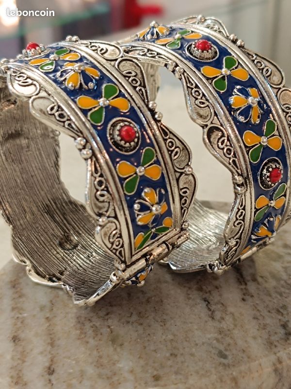 Paire de bracelet berbère imitation bijoux kabyle (image 6)