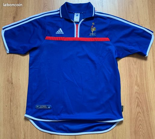 Maillot Football D'Entrainement De L'Equipe de France Porté Euro 2000 T XL