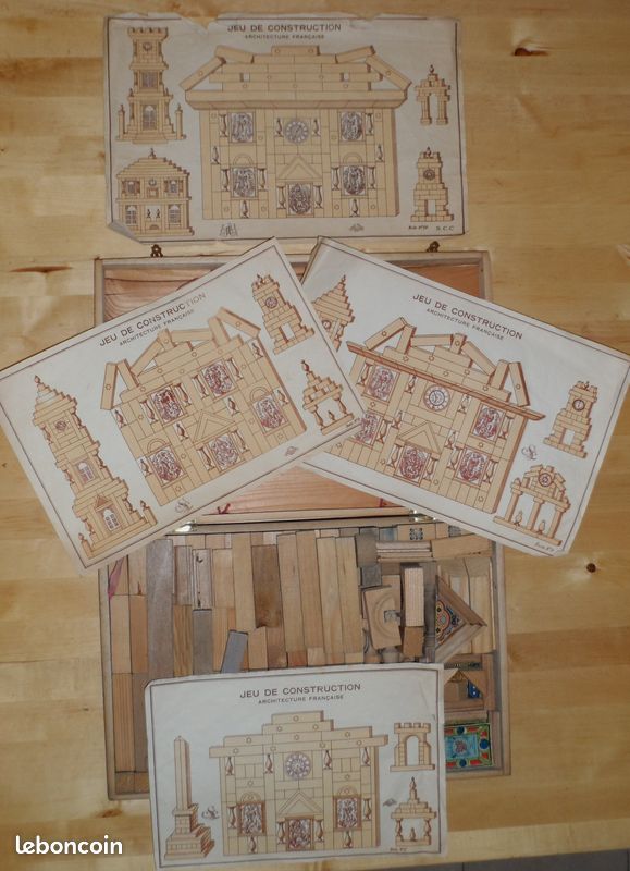 Jeu Ancien Architecture Française – CS, Construction Bois/verre/papier