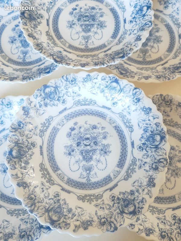6 assiettes Arcopal Honorine (image 3)