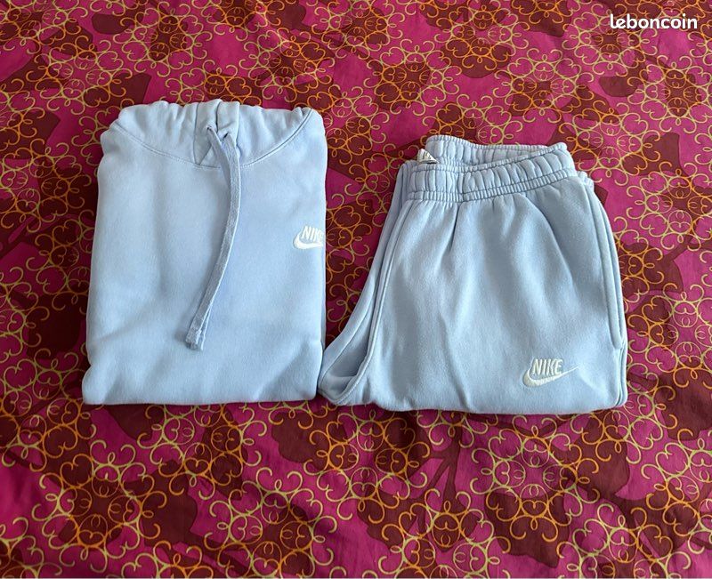 Ensemble Nike Sportswear Club Fleece Bleu clair Vêtements