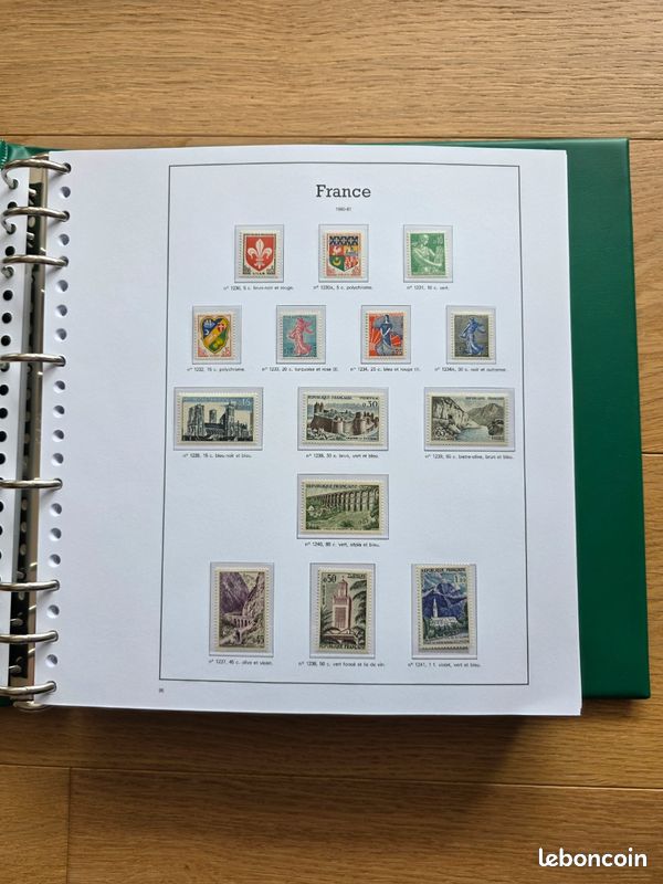 Collection timbres France 1960-1978 COMPLÈTE - 87 pages LUXE - Neufs * sans charnière (image 1)
