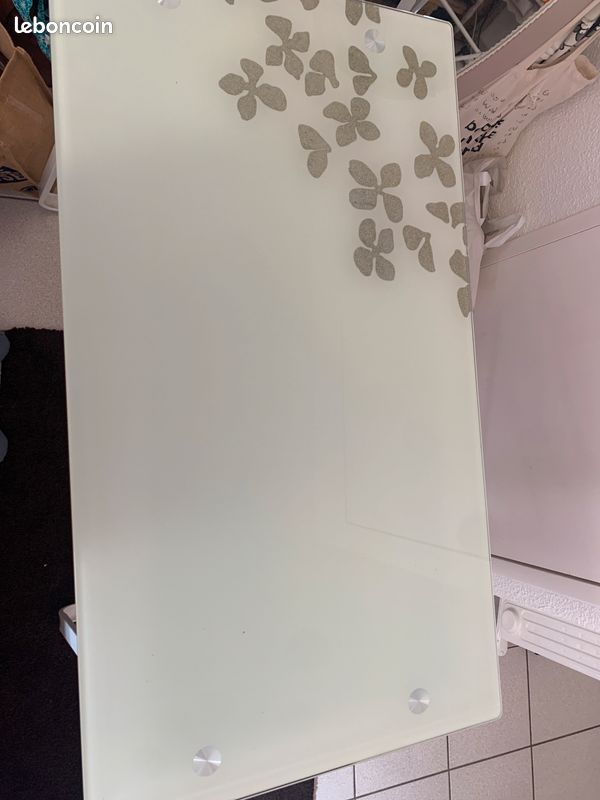 Bureau plaque en verre 105x60x75 (image 6)