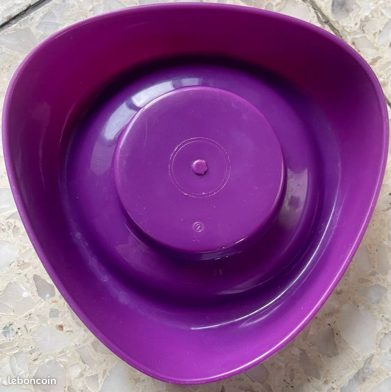 Porte savon avec égouttoir plastique mauve (image 4)