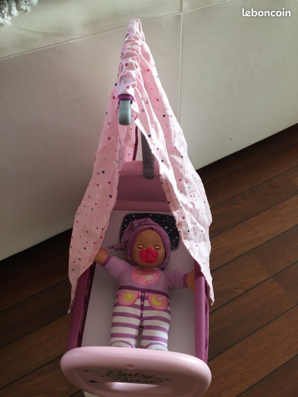 Poupon Vtech mon bébé à bercer et berceau Baby Nurse Smoby (image 2)
