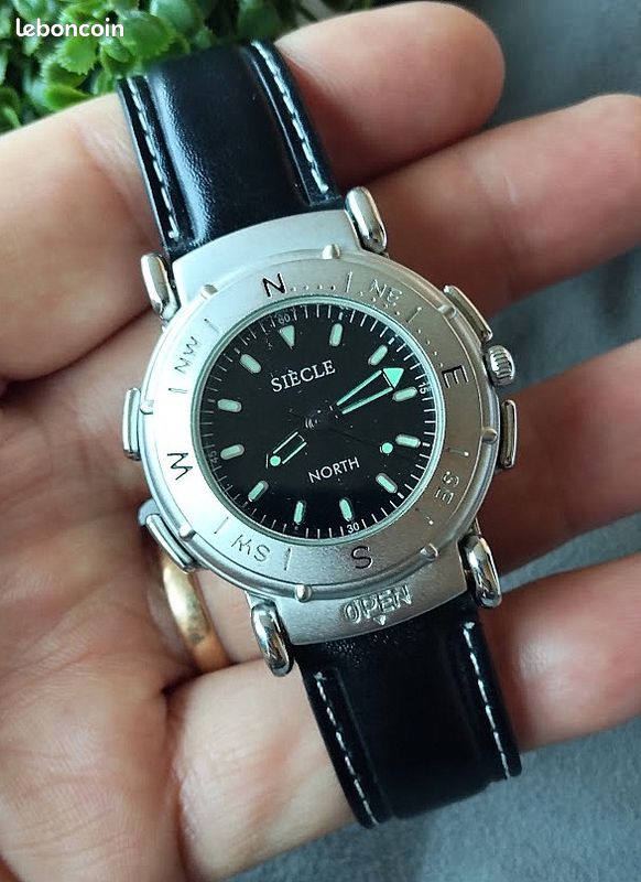 Homme, Femme, Unisexe Poignet Montre Avec Boussole. ABYSS