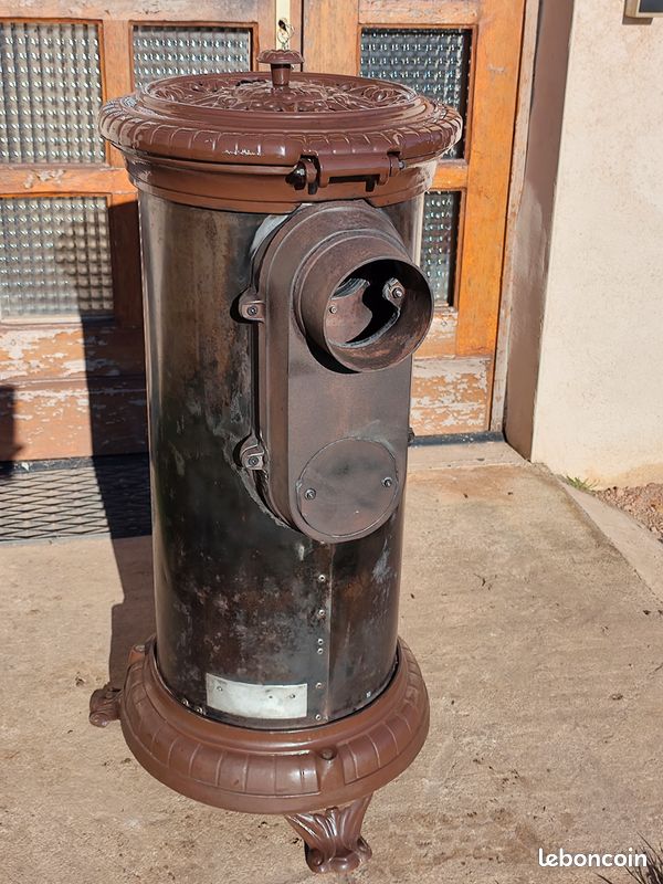 Godin 3721A Poêle à bois et/ou charbon Marron BON ETAT sortie125mm 5,8kw (image 3)