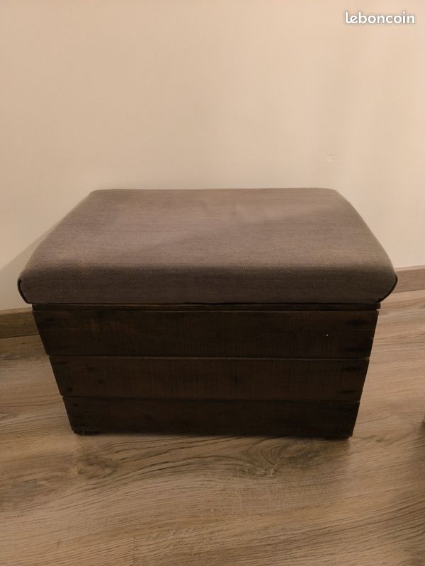 Pouf en caisse de pomme (image 1)