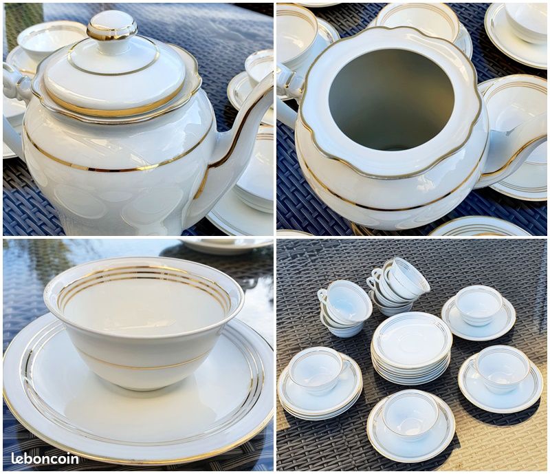 FY61 Service à café en porcelaine fine de Limoges Charles Ahrenfeldt (image 2)