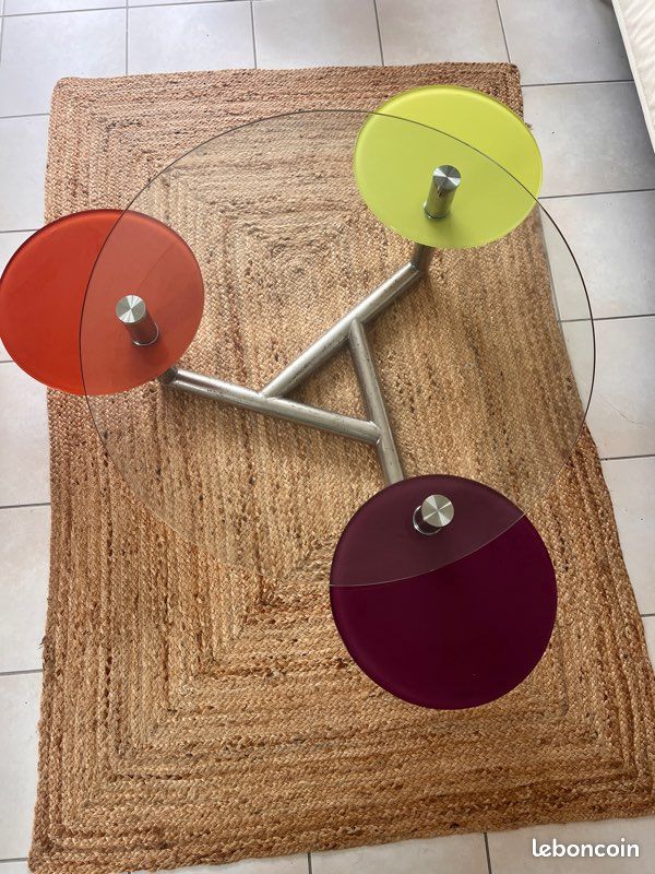 Table ronde en verre (image 1)