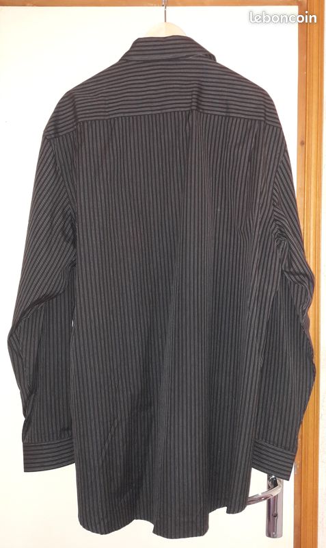 Chemise Eden Park Rayée Bleue - Coton - Taille XL - Occasion Bon état