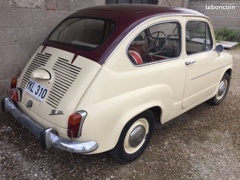 🏁 Echange fiat 600 rare intérieur neuf / peinture récente (image 2)