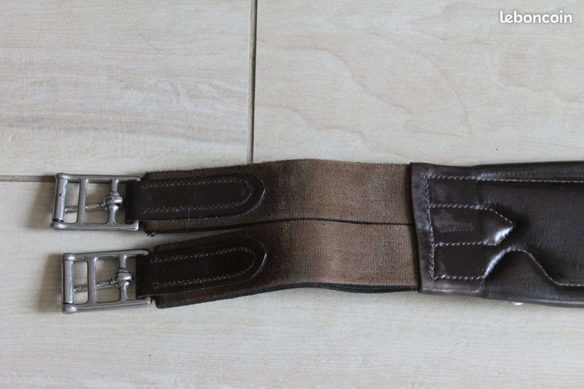 Ceinture élastique GP – Cuir Noir – Taille 54-56 Pouces – Pour Pièces
