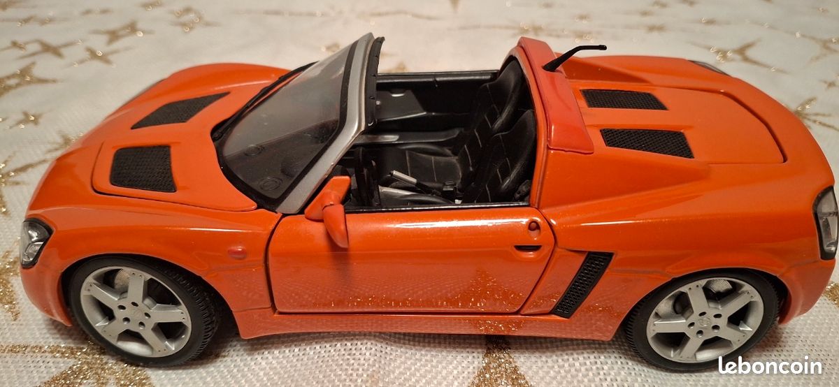 Modèle Réduit OPEL Speedster Orange Métallisé - Échelle 1:72 - Yatming - Neuf Sous Blister