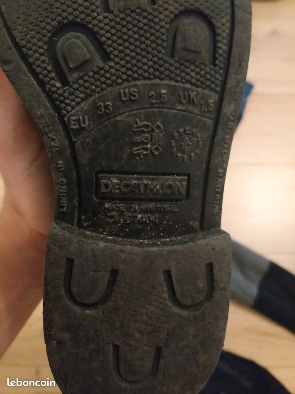 Lot équitation enfant bottes chaussettes gants pointure 33 Sport