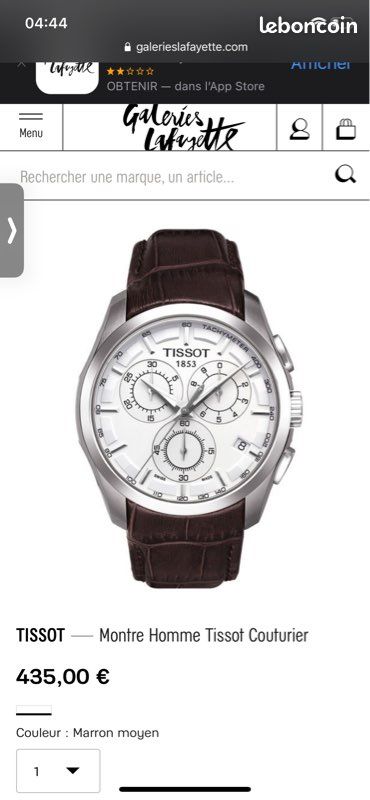 Montre TISSOT 1853 (image 8)