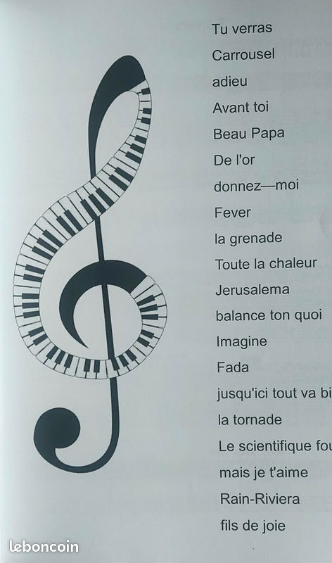 Recueil partitions piano (chansons françaises 2021-2022) (image 3)
