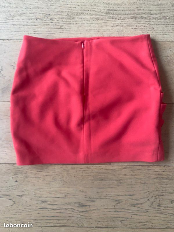 Jupe courte corail MAJE taille S (image 2)