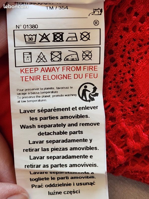 Robe rouge MORGAN taille M EU ou UK10 ou 40 (image 9)